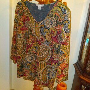 Elegant Blouse, Tan Jay, Size - L/G